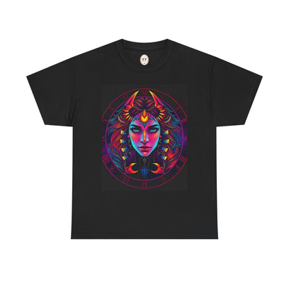 Unisex Heavy Cotton T-Shirt, Scorpio, Zodiac v4, Sexy Art