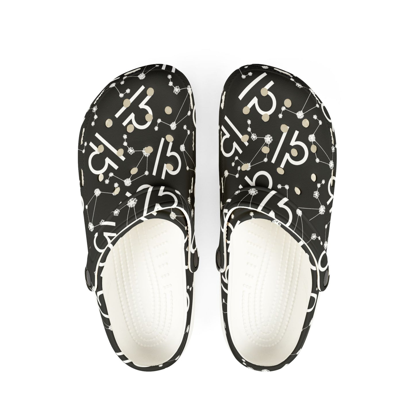 EVA Foam Rubber Shoes (AOP), Material 100% EVA, Libra Zodiac Design