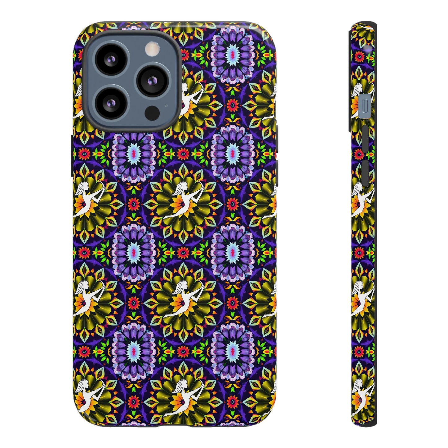 Tough Cases, Sagittarius, Zodiac v1, Flower Pattern