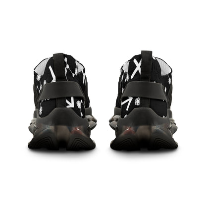 Men's Mesh Sneakers, Sagittarius Zodiac Sign, AOP, Black