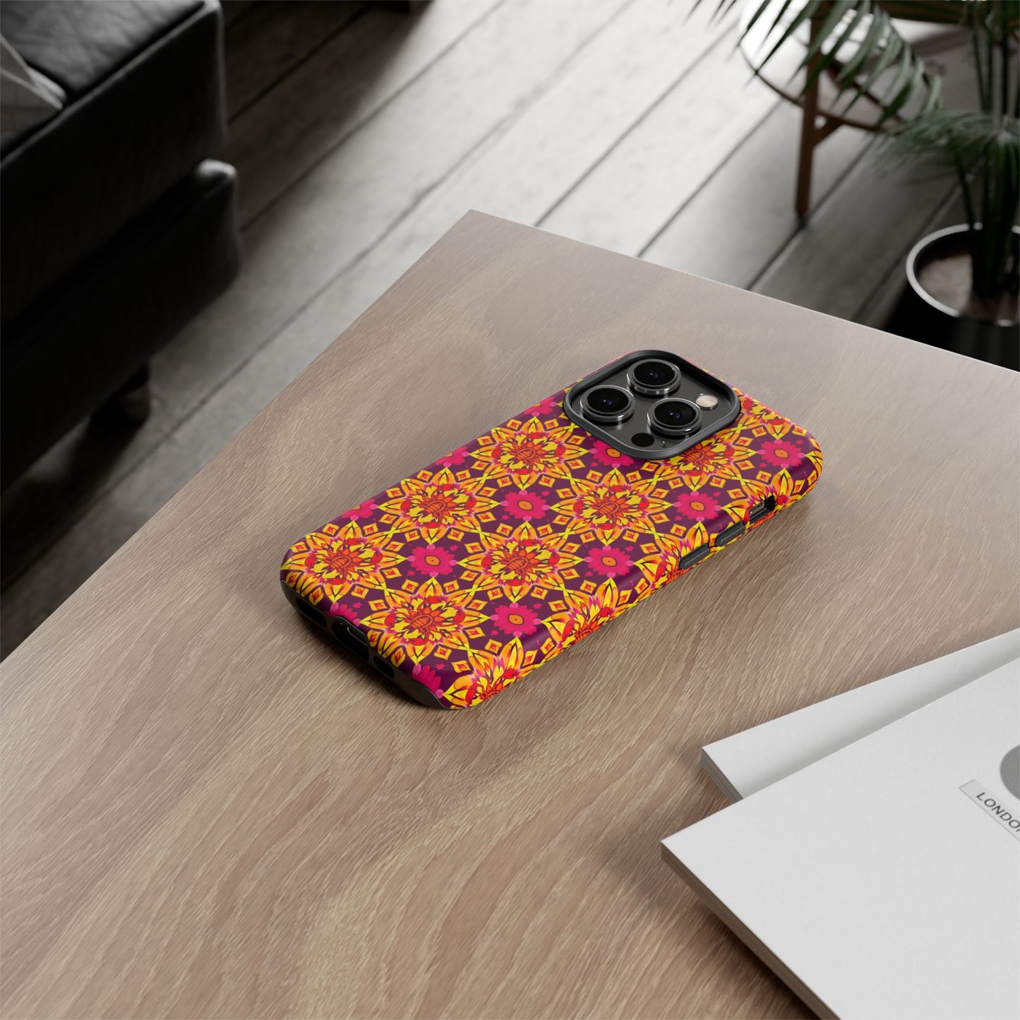 Tough Cases, Scorpio, Zodiac v1, Flower Pattern