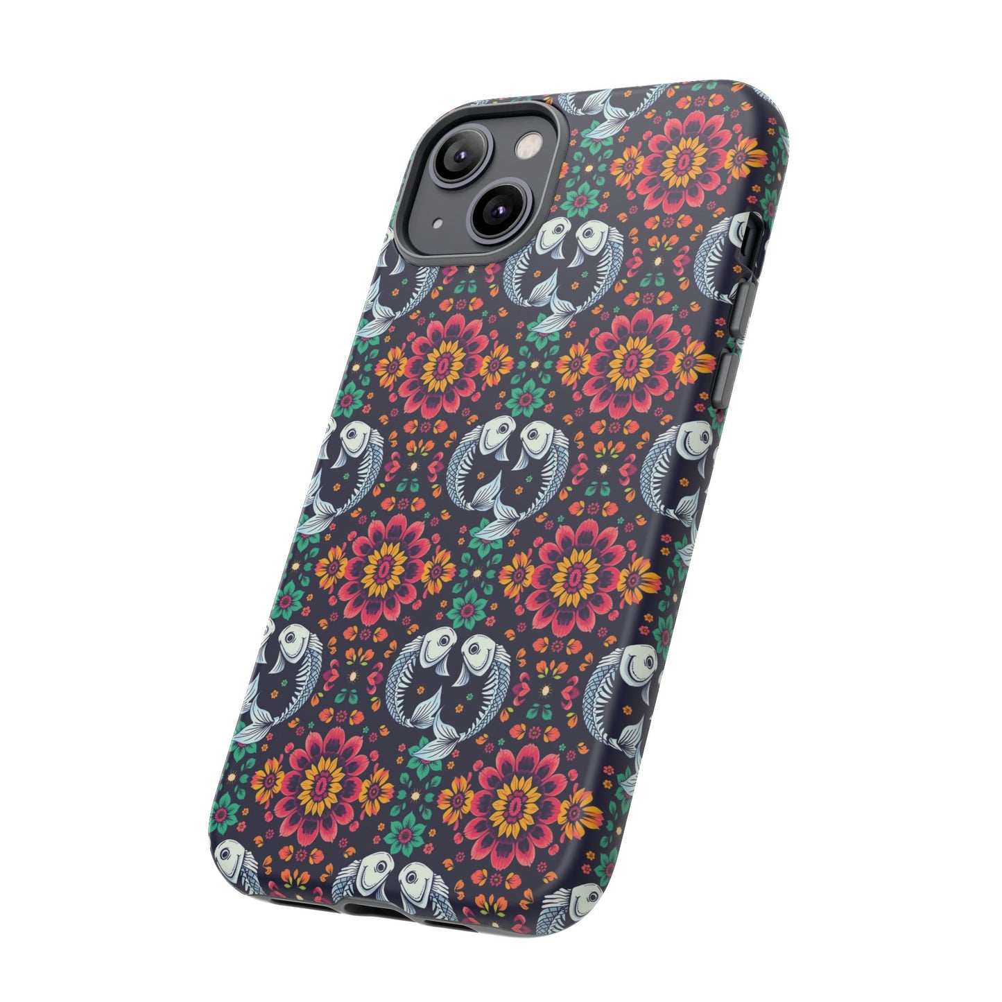 Tough Cases, Pisces, Zodiac v4, Flower Pattern