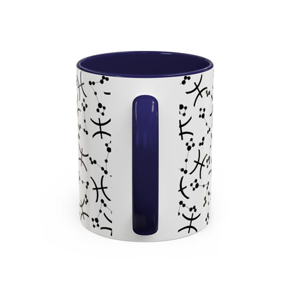 Accent Coffee Mug with the Pisces sign (11, 15oz)