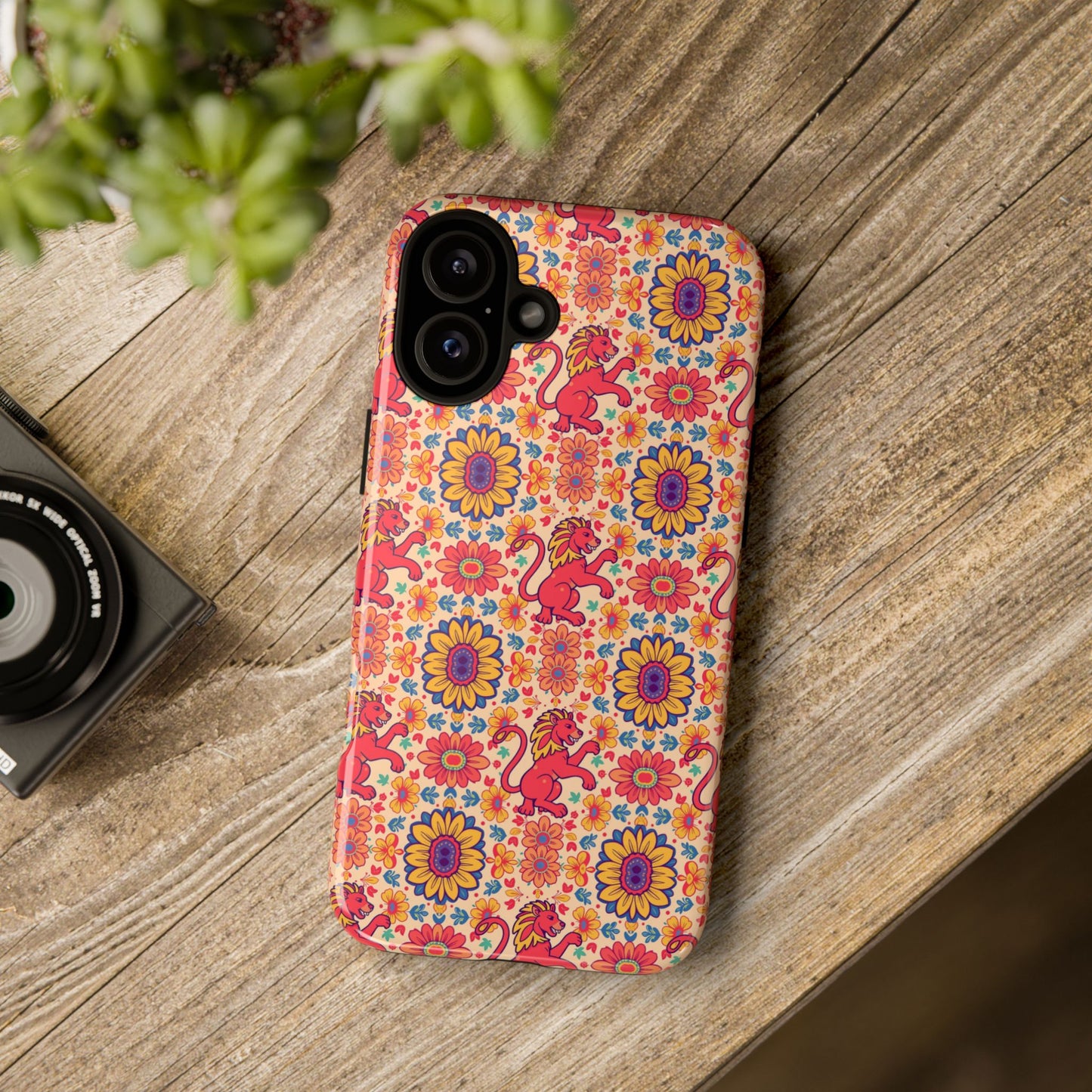 Tough Cases, Leo, Zodiac v1, Flower Pattern