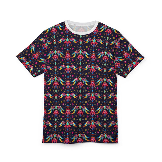 Unisex Cut & Sew T-Shirt, (AOP), Virgo, Zodiac, Jewels Pattern