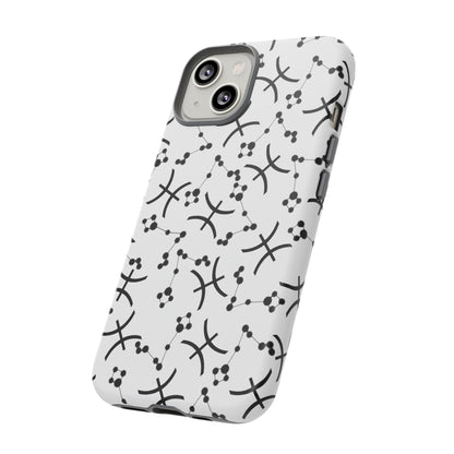 Tough Cases with the Pisces Zodiac sign for iPhone, Samsung Galaxy, and Google Pixel devices