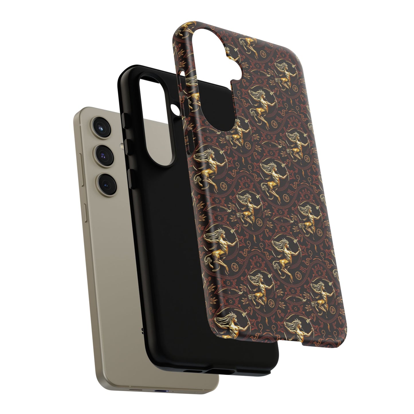 Tough Cases, Sagittarius, Zodiac, Metal Pattern