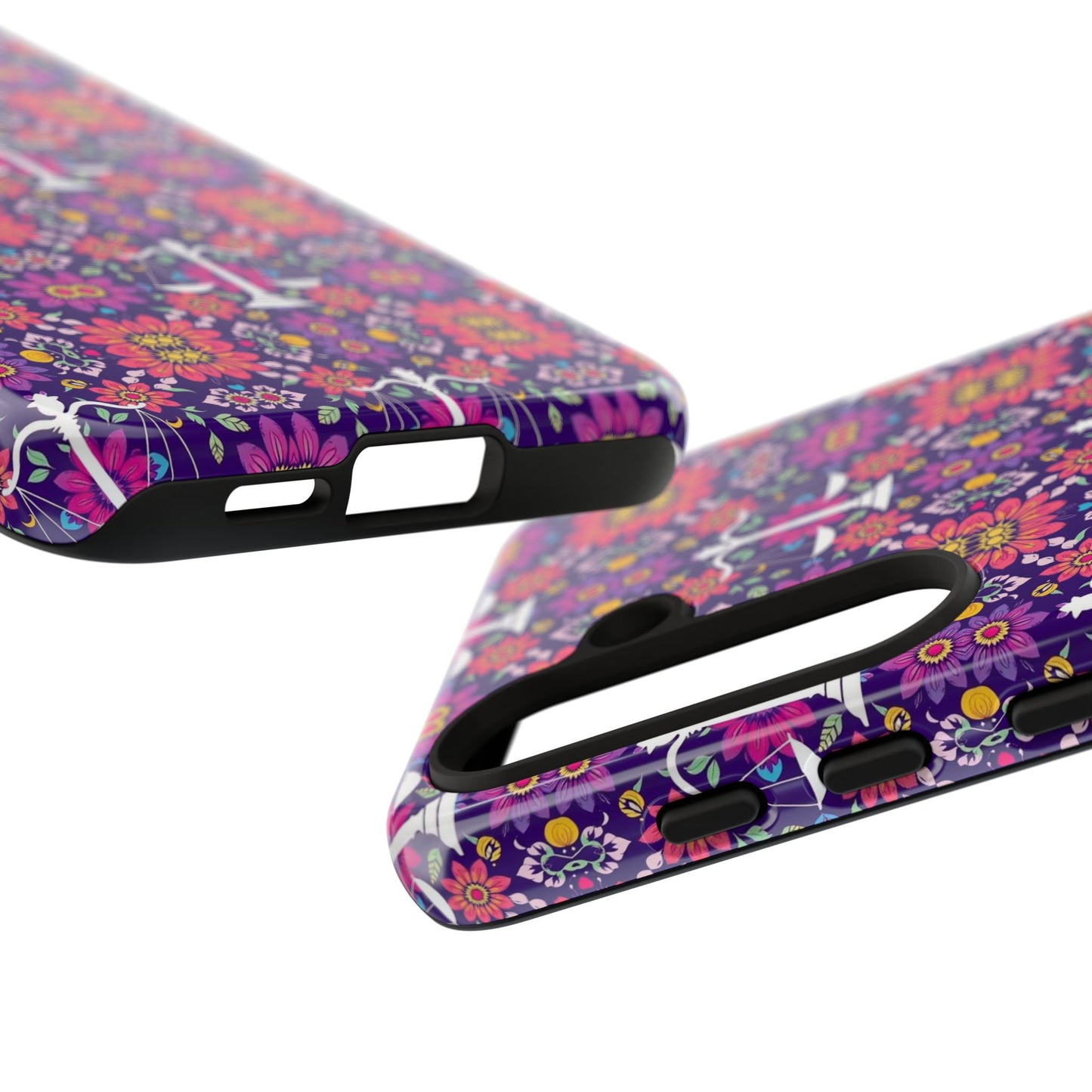 Tough Cases, Libra, Zodiac v4, Flower Pattern