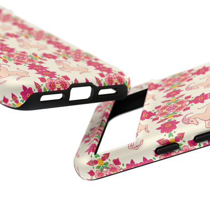 Tough Cases, Capricorn, Zodiac v3, Flower Pattern