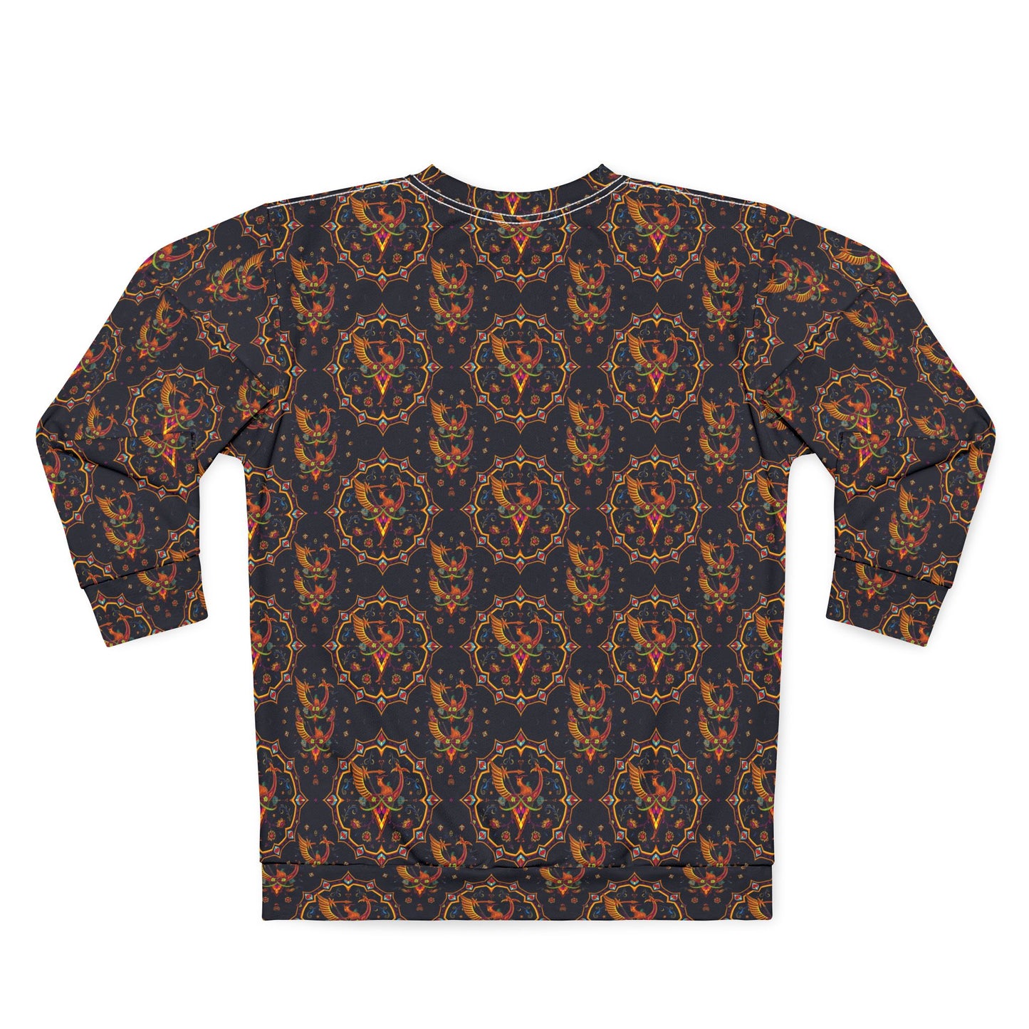 Unisex Sweatshirt (AOP), Sagittarius, Zodiac v2, Jewel Pattern