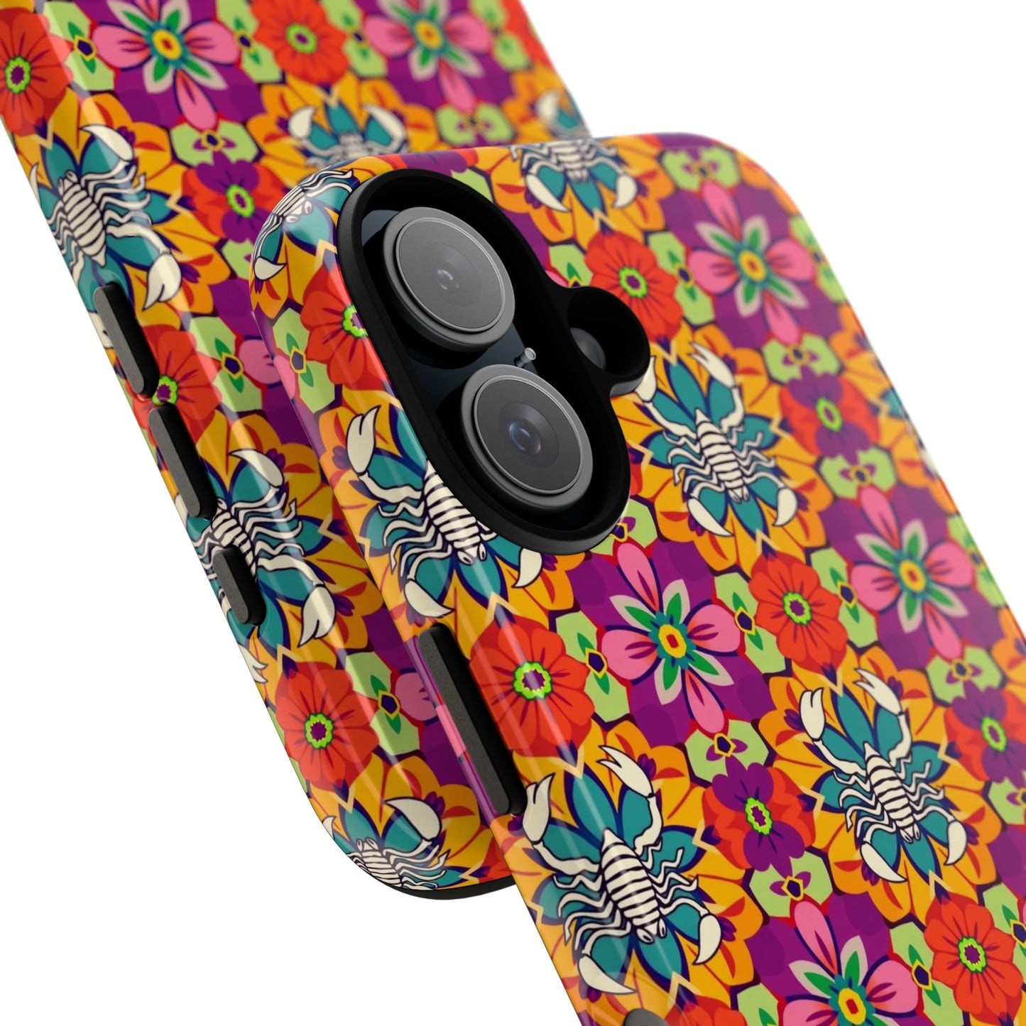 Tough Cases, Scorpio, Zodiac v3, Flower Pattern