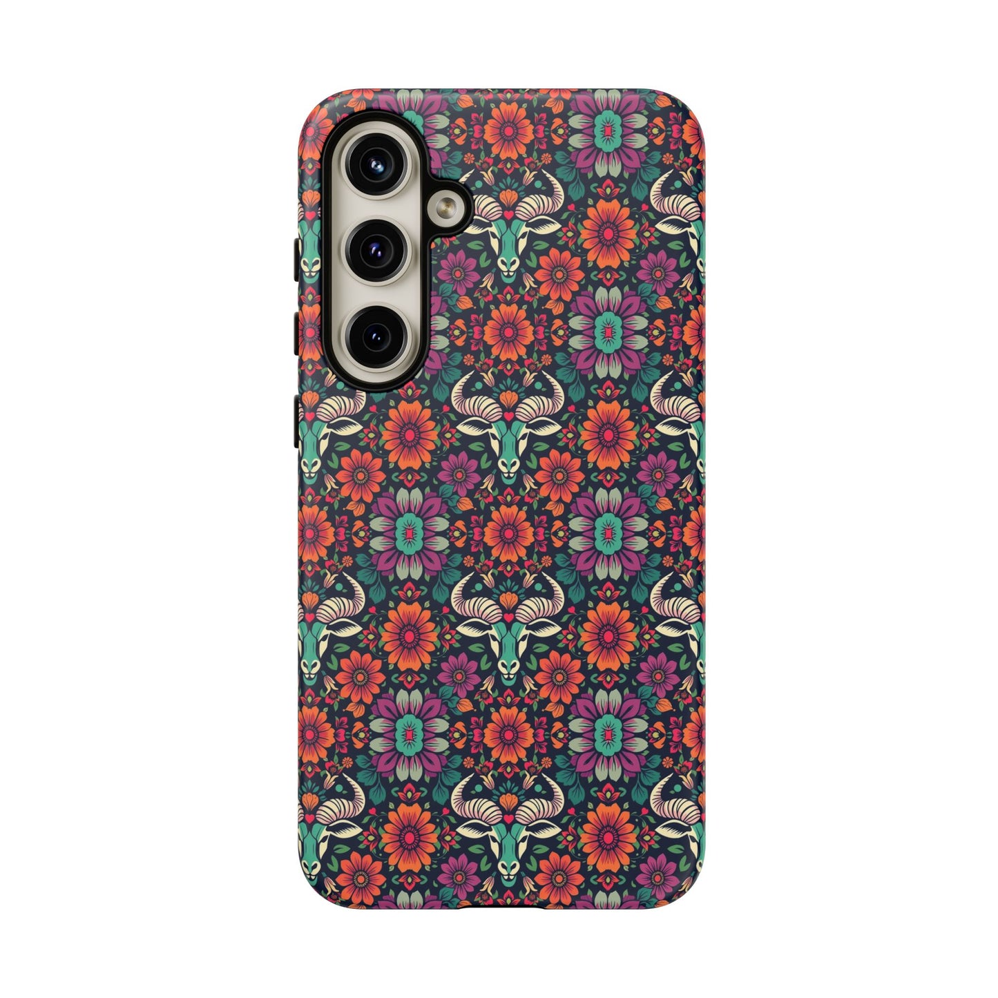 Tough Cases, Taurus, Zodiac v4, Flower Pattern
