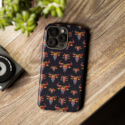 Tough Cases, Taurus, Zodiac, Metal Pattern
