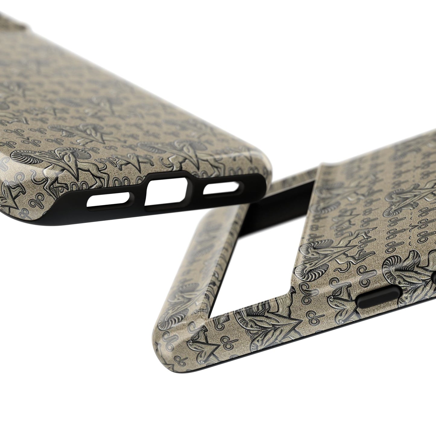 Tough Cases, Aries, Zodiac, Metal Pattern