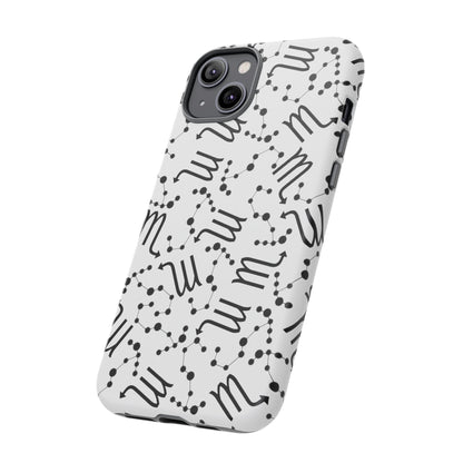 Tough Cases with the Scorpio Zodiac sign for iPhone, Samsung Galaxy, and Google Pixel devices