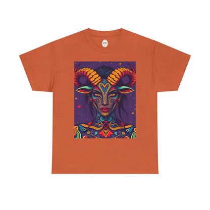 Unisex Heavy Cotton T-Shirt, Taurus, Zodiac v3, Sexy Art