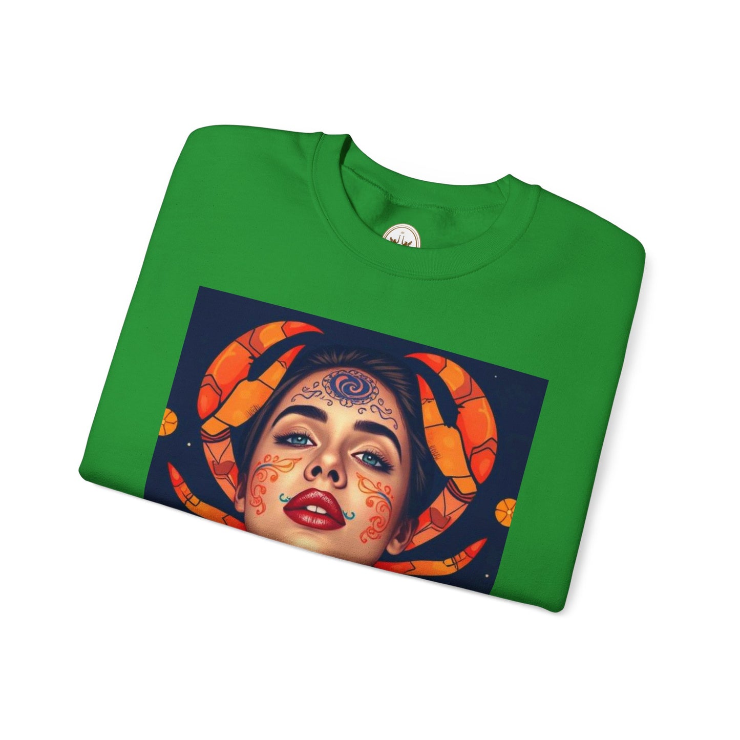 Unisex Heavy Blend™ Crewneck Sweatshirt, Cancer, Zodiac v1, Sexy Pattern