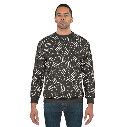 Zodiac AOP Unisex Sweatshirt Scorpio Zodiac Sign