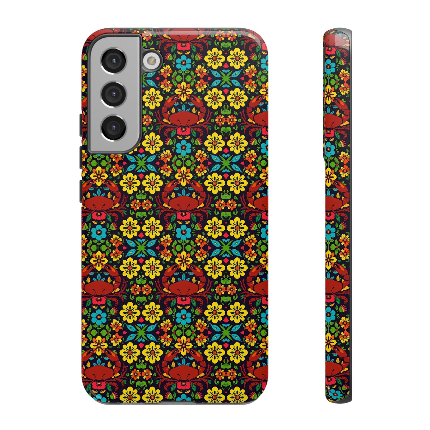 Tough Cases, Cancer, Zodiac v2, Flower Pattern