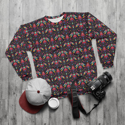 Unisex Sweatshirt (AOP), Virgo, Zodiac v4, Jewel Pattern