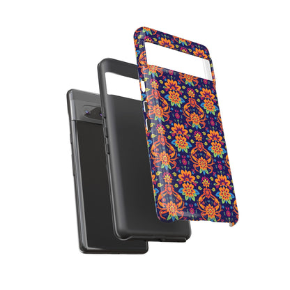 Tough Cases, Cancer, Zodiac, Flower Pattern