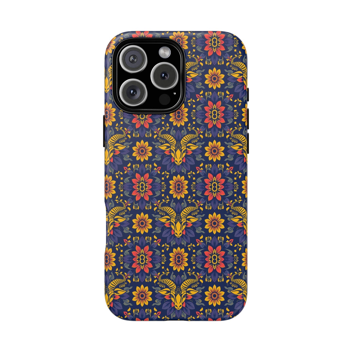 Tough Cases, Taurus, Zodiac v3, Flower Pattern
