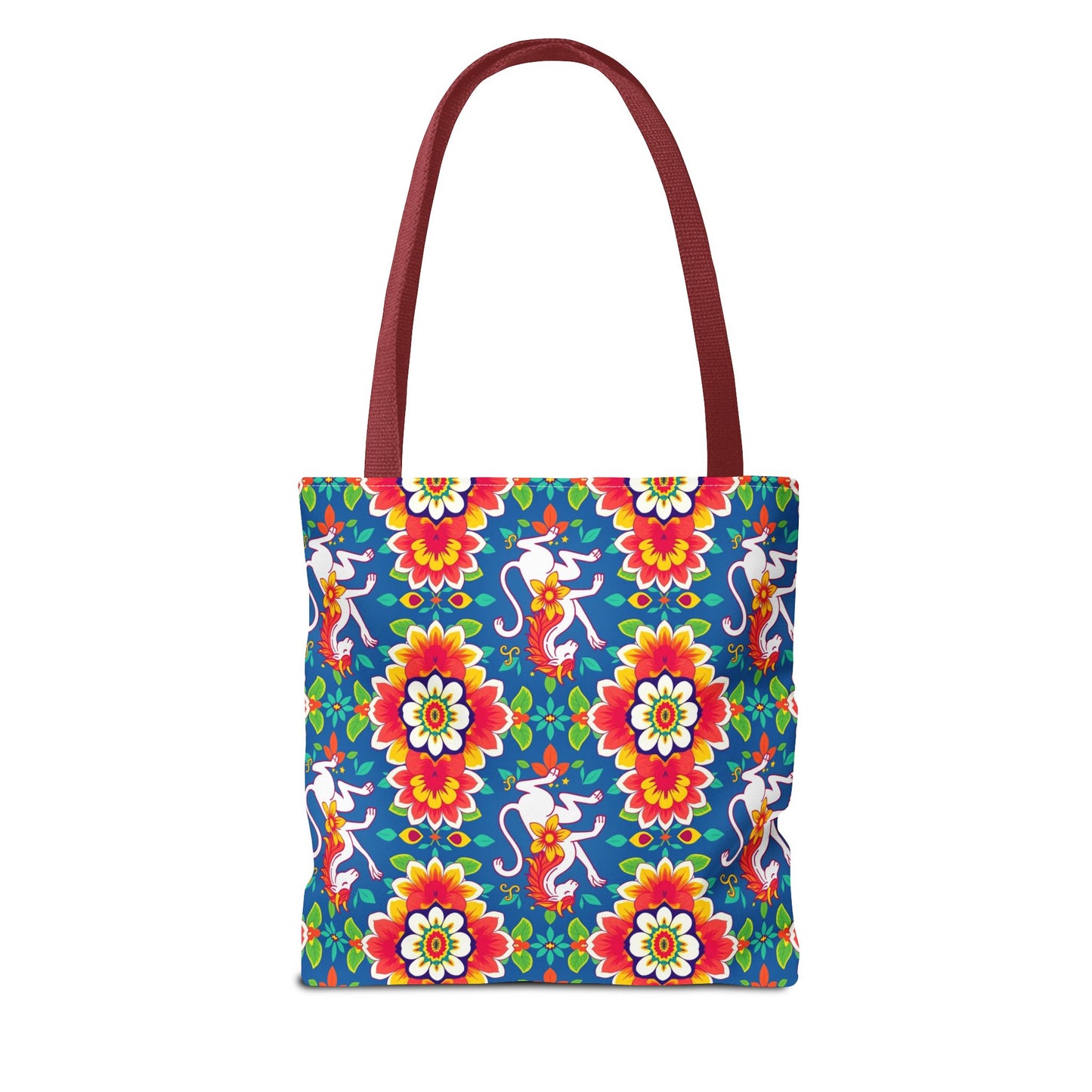 Tote Bag, (AOP), Virgo, Zodiac v2, Flower Pattern