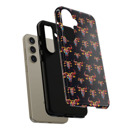 Tough Cases, Taurus, Zodiac, Metal Pattern
