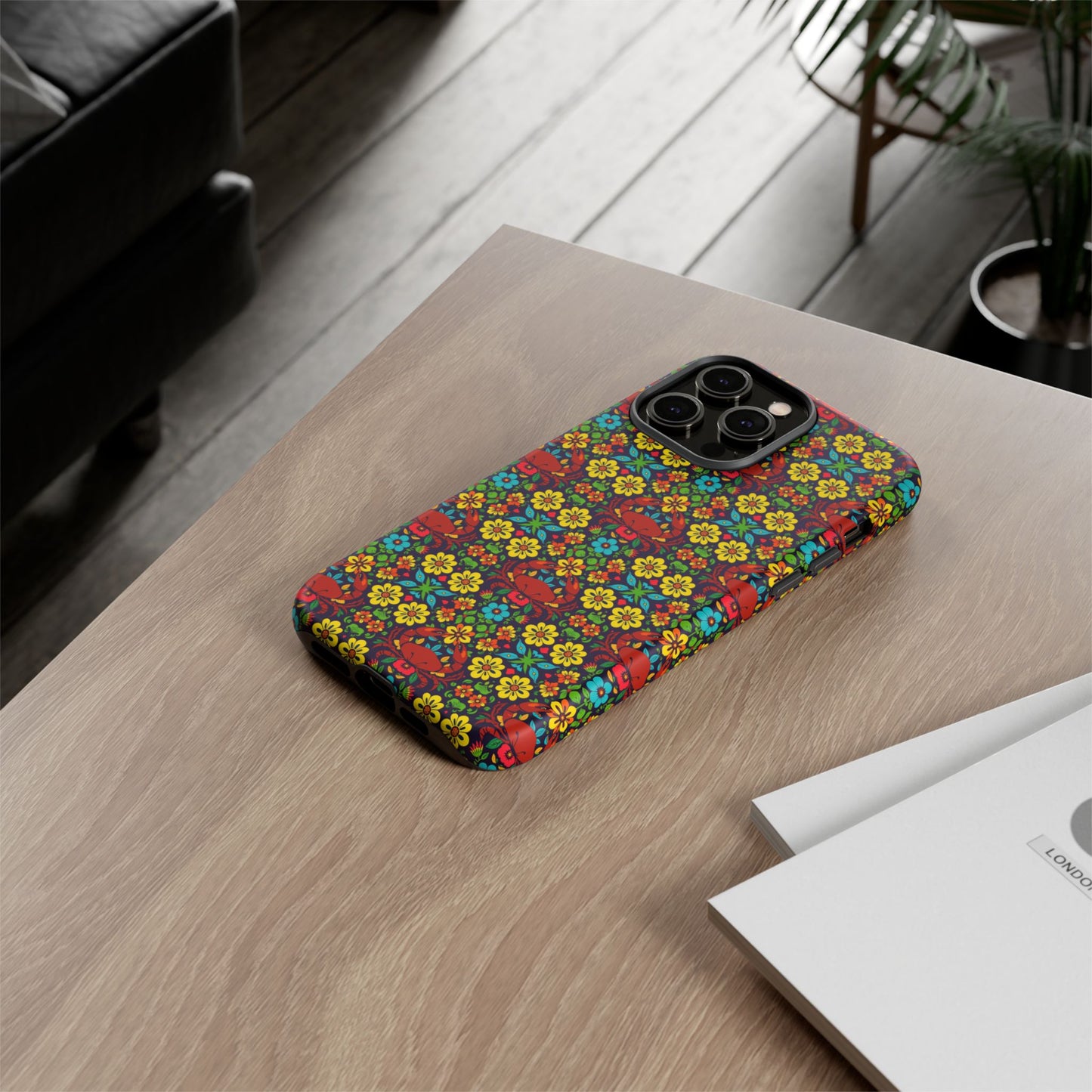 Tough Cases, Cancer, Zodiac v2, Flower Pattern