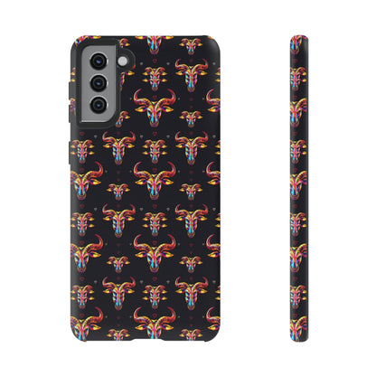 Tough Cases, Taurus, Zodiac, Metal Pattern