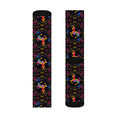 Sublimation Socks, Capricorn, Zodiac v3, Pattern