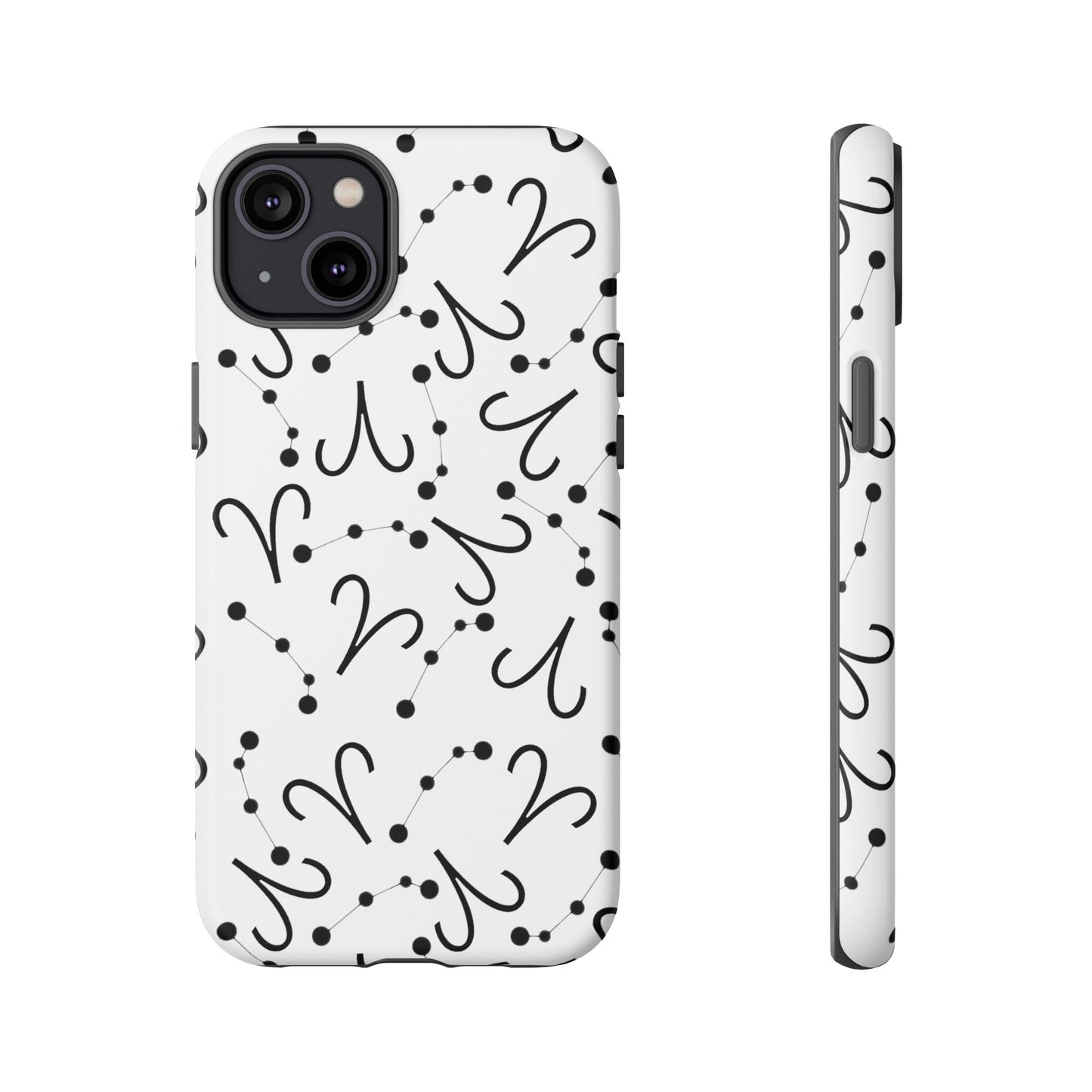 Tough Cases with the Aries Zodiac sign for iPhone, Samsung Galaxy, and Google Pixel devices