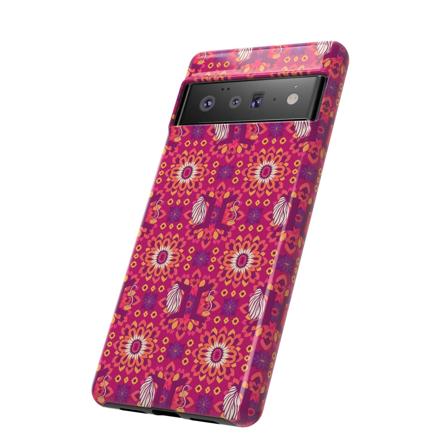 Tough Cases, Gemini, Zodiac v1, Flower Pattern