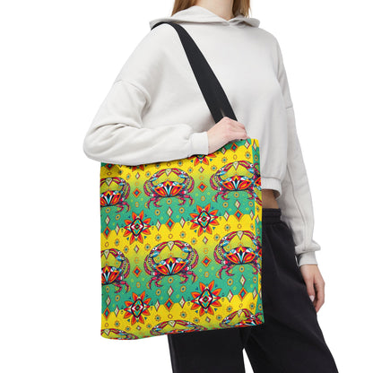 Tote Bag (AOP), Cancer, Zodiac, Jewel Pattern