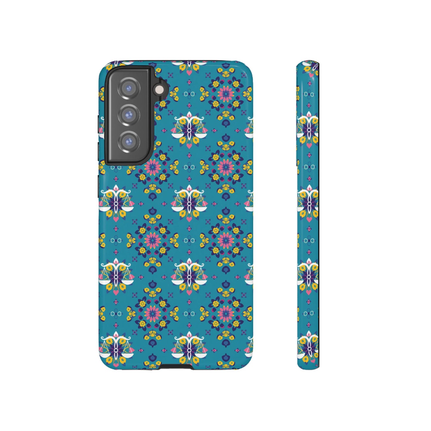 Tough Cases, Libra, Zodiac v2, Flower Pattern