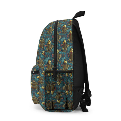 Backpack, Pisces, Zodiac v1, Metal Pattern