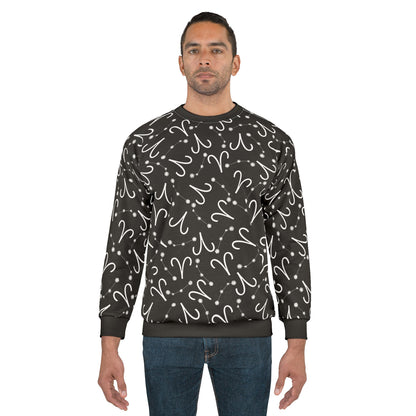 Zodiac AOP Unisex Sweatshirt Aries Zodiac Sign