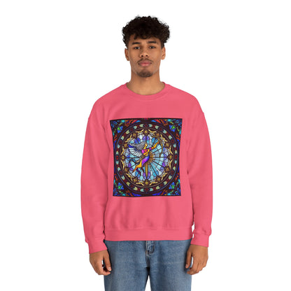 Unisex Heavy Blend™ Crewneck Sweatshirt, Glass, Sagittarius Zodiac Design