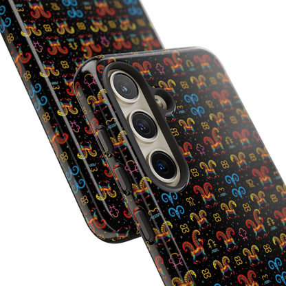 Tough Cases, Aries, Zodiac v1, Metal Pattern