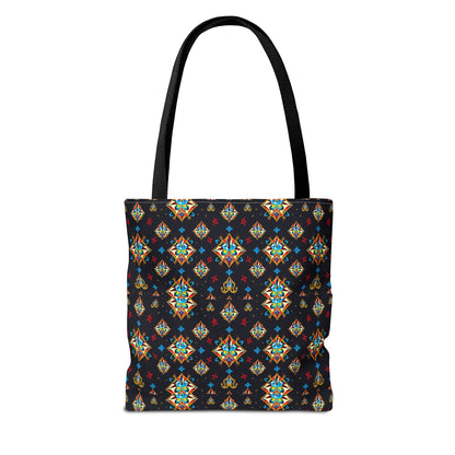 Tote Bag (AOP), Sagittarius, Zodiac v1, Jewel Pattern