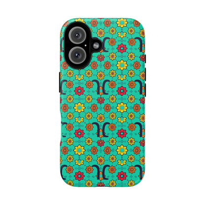 Tough Cases, Aquarius, Zodiac v2, Flower Pattern