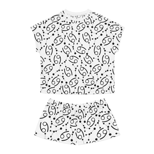 Women's Short Pajama Set Cancer Zodiac Sign (AOP)