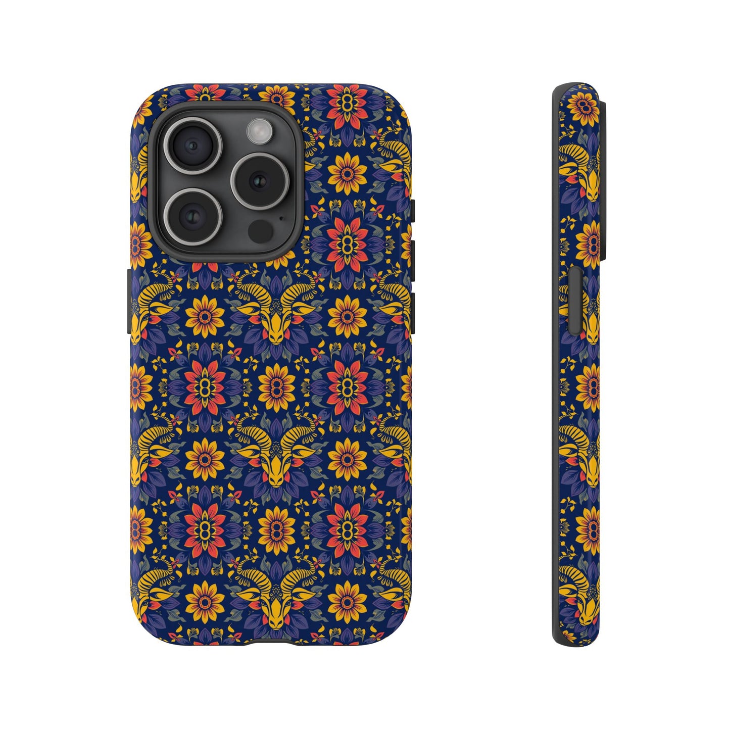 Tough Cases, Taurus, Zodiac v3, Flower Pattern