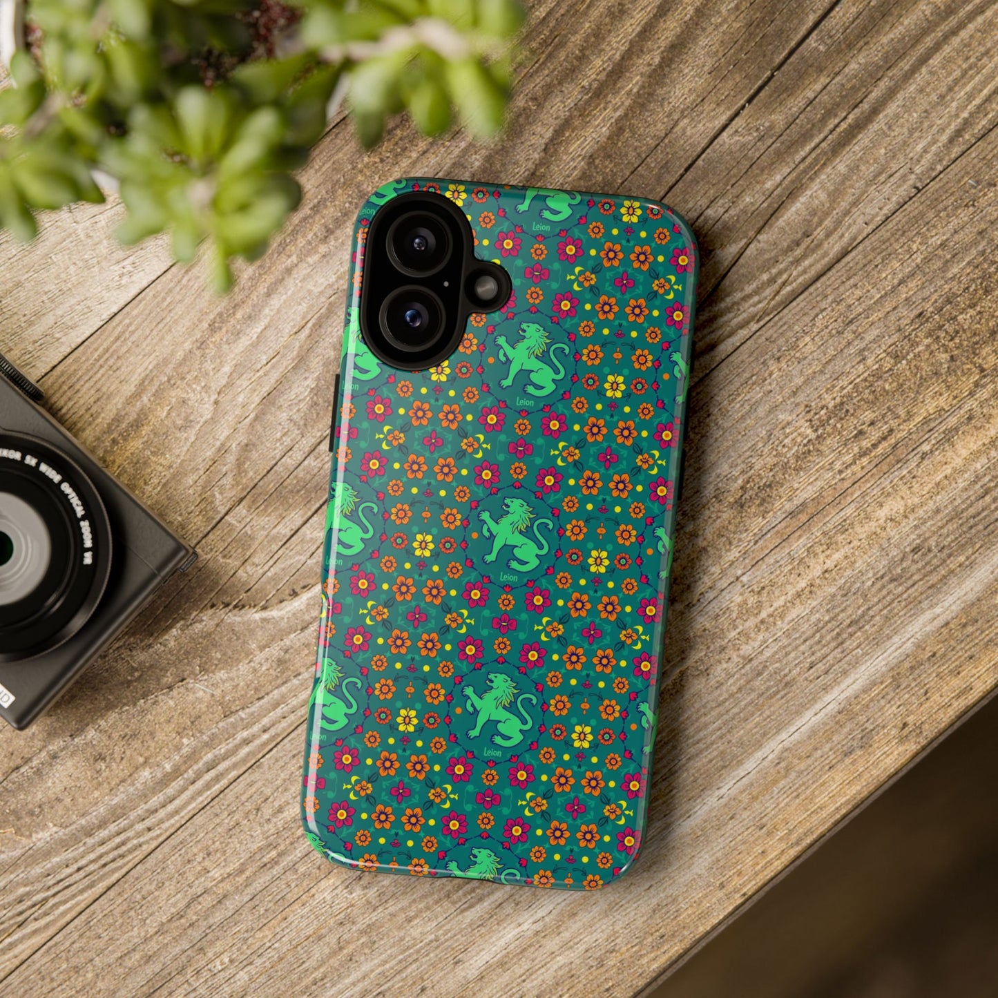 Tough Cases, Leo, Zodiac v3, Flower Pattern