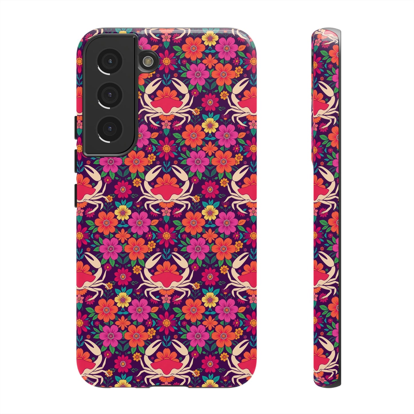Tough Cases, Cancer, Zodiac v1, Flower Pattern