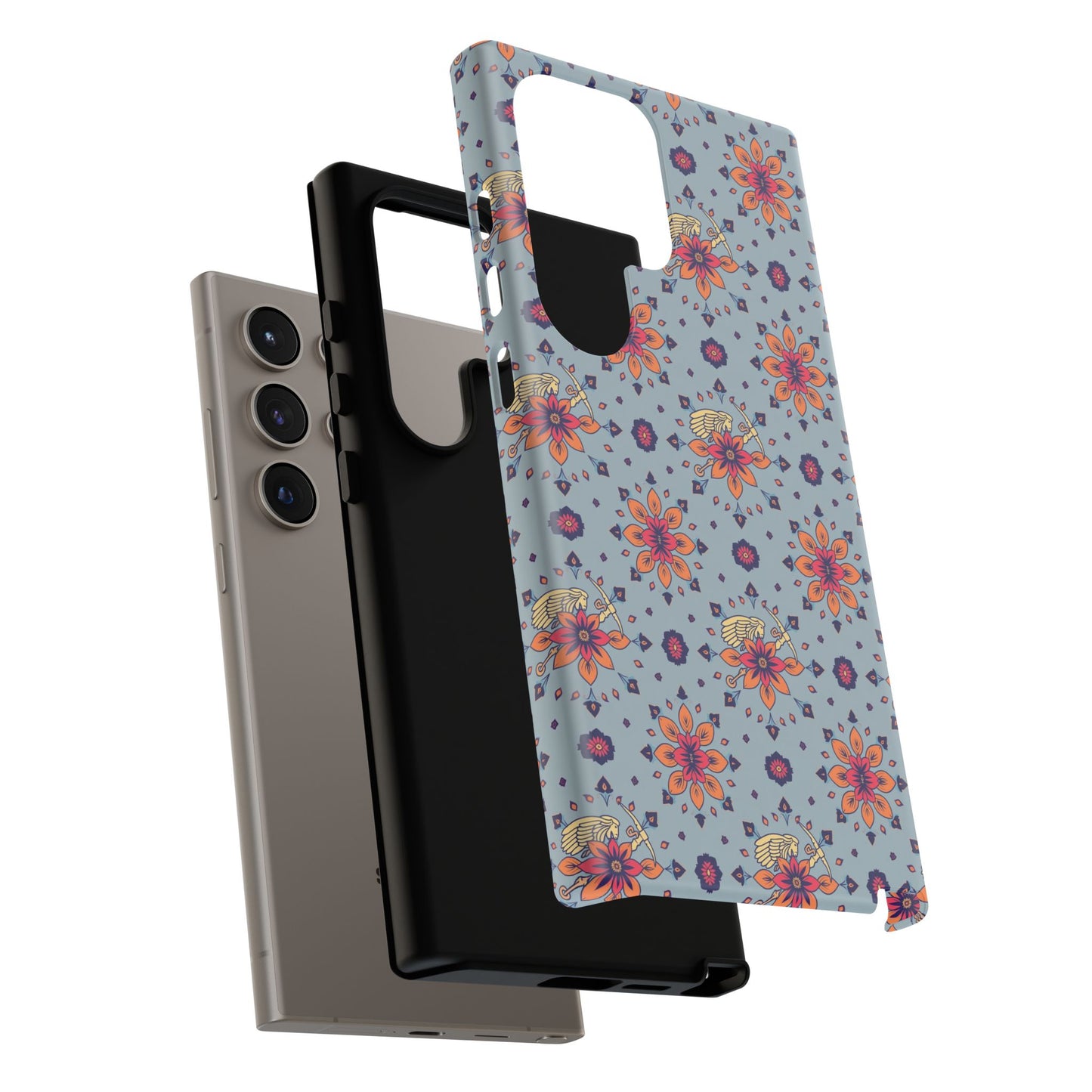 Tough Cases, Sagittarius, Zodiac v3, Flower Pattern