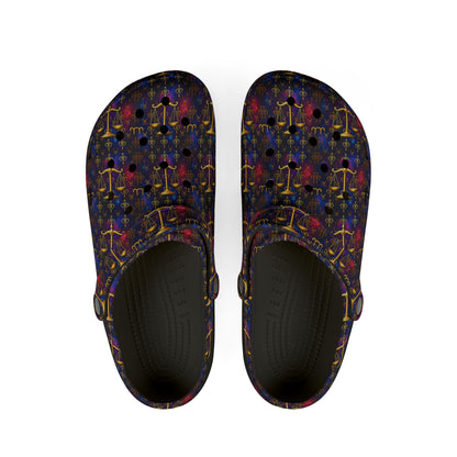 EVA Foam Rubber Shoes, (AOP), Libra, Zodiac v2, Pattern