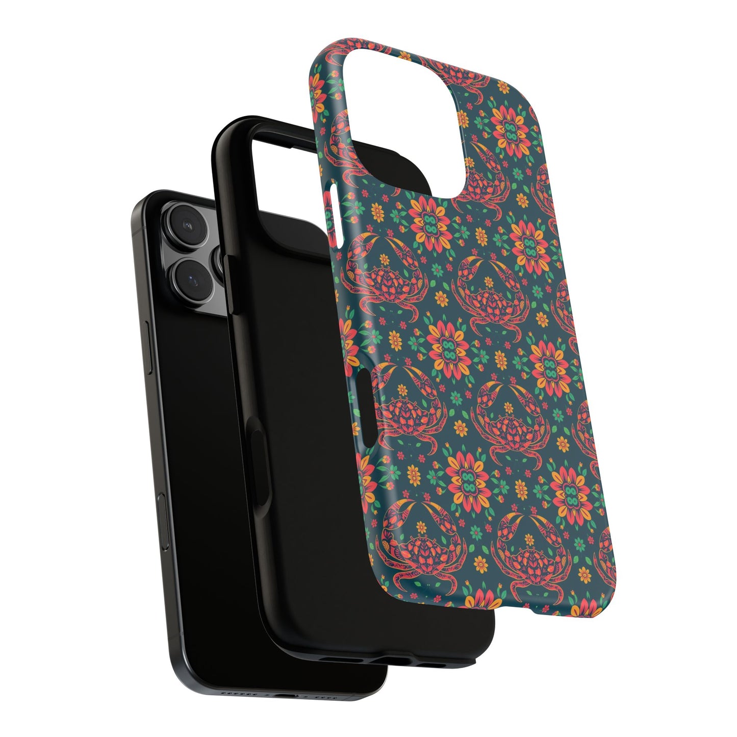 Tough Cases, Cancer, Zodiac v4, Flower Pattern