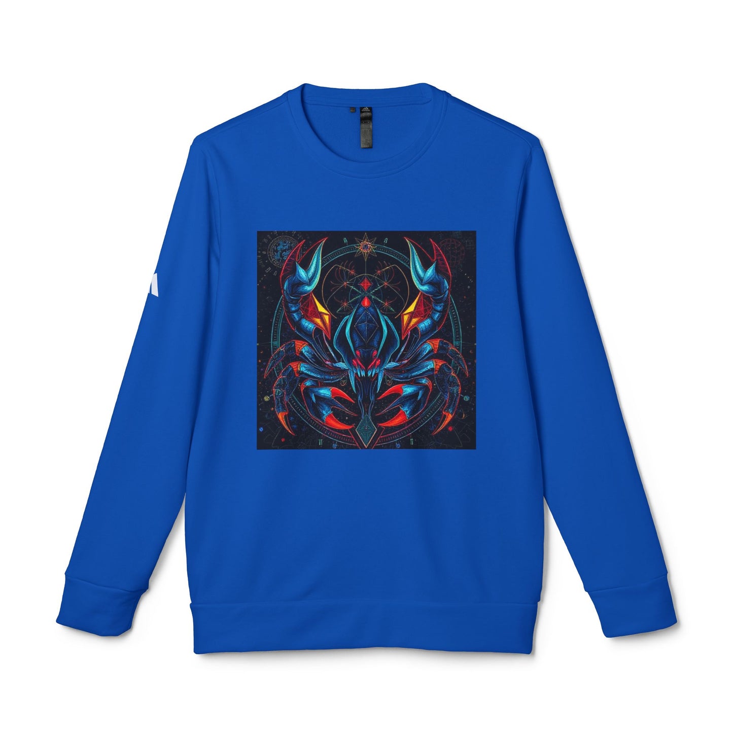 Adidas, Unisex Fleece Crewneck Sweatshirt, Scorpio, Pop Art, Zodiac
