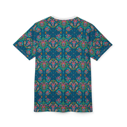 Unisex Cut & Sew T-Shirt, (AOP), Taurus, Zodiac v2, Jewels Pattern